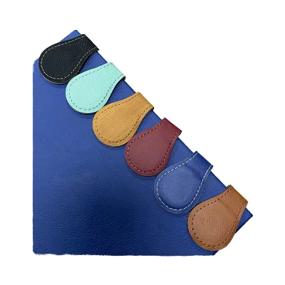 Custom Magnetic PU Leather Bookmarks-Eco-Friendly Classic Style Laserable Blanks & Clip for Back to School/Graduation