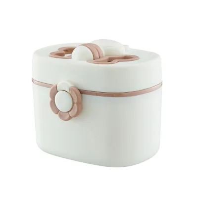Small Durable PP Baby Milk Powder Container Infant Portable Food Storage Baby Feeding Formula Dispenser Box With Spoon