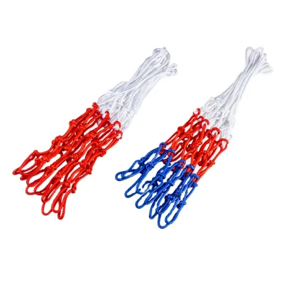 Nylon Basketball Net Polyester High Quality Standard White Blue Red