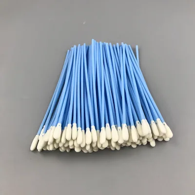 GI Wholesales Long Handle Disposable Lint Free Industrial Cleanroom Thermal Printer Head Polyurethane Foam Tipped Cleaning Swab