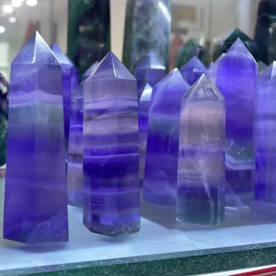 High Quality  Purple Fluorite Tower