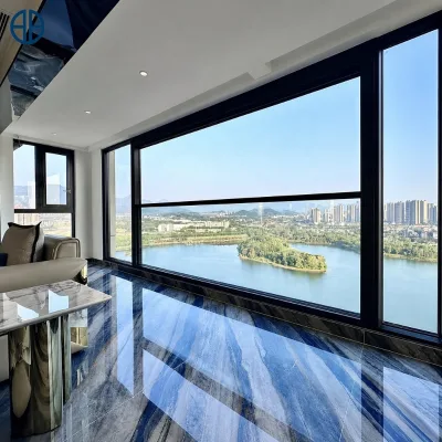 Smart Home Integration Voice Control Sliding Balcony Sliding Smart Electric House Slide Remote Control Folding Lift Window