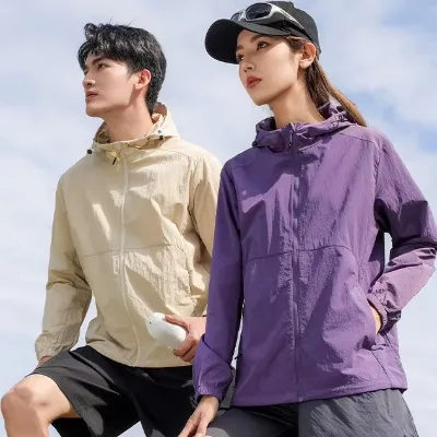Women's UPF50 Sports Clothing for Summer Lightweight Fishing & Hiking Anti-Splashing Water Technology; Men's Version Available