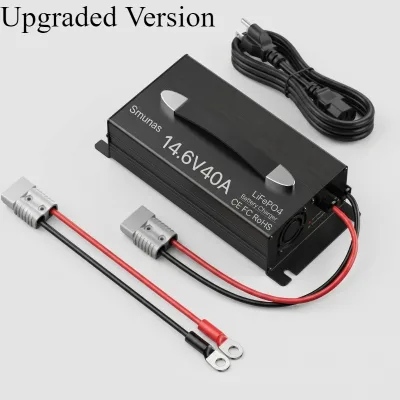 14.6V(12V)40A LiFePO4 Battery Charger Support Fast Charging 0 V Battery Activation 5 Protections High Efficiency