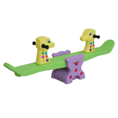 Traditional Indoor Kids Plastic Seat Seesaw