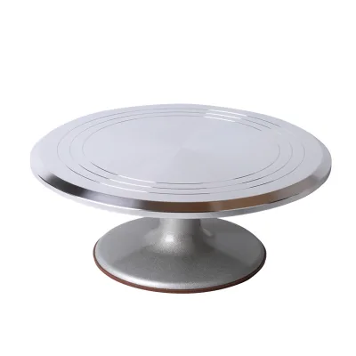 Household Cake Turntable Decorating Table Aluminum Alloy Tray Rotating Plaster Decorating Turntable Baking Tool Set