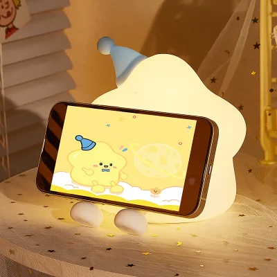 BPA Free Night Lamp Soft Silicone Night Light for Kids Home Lights USB Rechargeable Baby Night Light