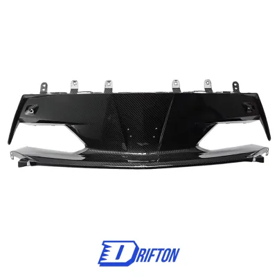 Corvette C8 Dry Carbon Fiber Front Bumper Center Trim for Chevrolet Corvette C8 Stingray Z51 2020-2026