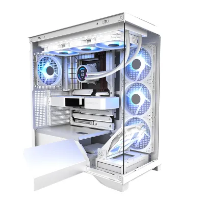White Sea View Room Gaming PC Case Computer Desktop Computer Cases and Towers Computer