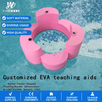 JW-229Manufacturer Customized EVA Flower Shaped Floating Bucket for Children's Water Entertainment,swimming and Diving Equipment