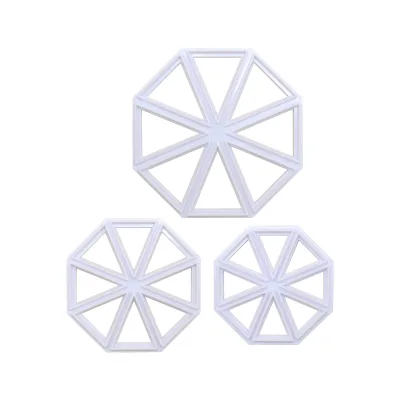 Wholesale 3Pcs Triangle Biscuit Cutter Sets Cookie Cutter Mold for Cake Decorating and Baking
