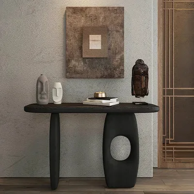 Luxury Modern Pine Solid Wood Console Table with Customized Color for Home Hotel Bedroom Use