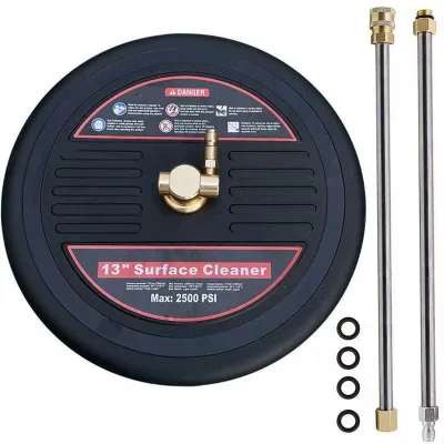 13-Inch High Pressure Water Gun Telescopic Rotary Round Surface Cleaner K1-7 Plastic Steel Brass Material Car Washers