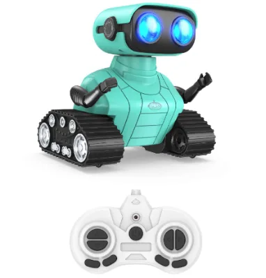 2024 Best Selling 2.4g Rechargeable Rc Robots Toys Remote Control Toy With Music and Led Eyes for Kids
