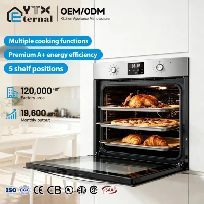 High Quality Kitchen Built-in Ovens Manufacturer Baking Cake 66L 74L 60cm Electric Oven for Home