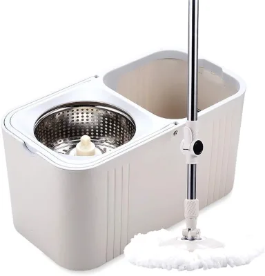Wholesale Stainless Steel Handle Telescopic Extension 360 Square Spin Rotatable Household Cleaning Mop Bucket Set