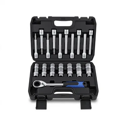18-Piece Hexagon Polished Shock Absorber Damping Screw Tightening Socket Wrench Tower Top Remover Shock Tower Top Socket
