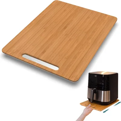 Kitchen Appliance Slider for Counter Kitchen Bamboo Appliance Slider Rolling Appliance Sliding Tray