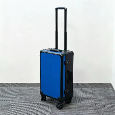 Rugged Aluminum Trolley Card Case with Spinner Wheels for Graded Card Slab Convention Travel & Storage