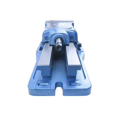 High Precision Bench Vice Double Force Internal Pressure Manual Enhanced Workpiece Stability-Direct Fixture for Machining Center