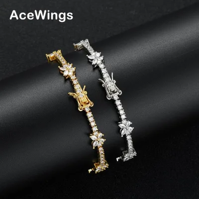 BB159 Fashion Women Butterfly Tennis Bracelets Accessory for Party