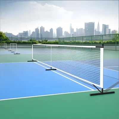 Professional High Quality Durable Fiberglass Pickleball Net Set with Custom Logo Portable