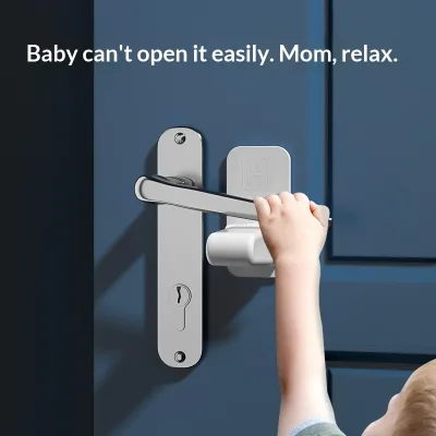Child Safety Door Lever Lock Baby-Proof Door Handle Lock