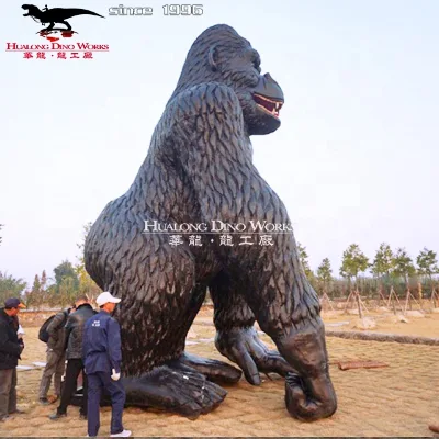 Jungle Animals Decor Live Animal Statue Animatronic Animal Gorilla