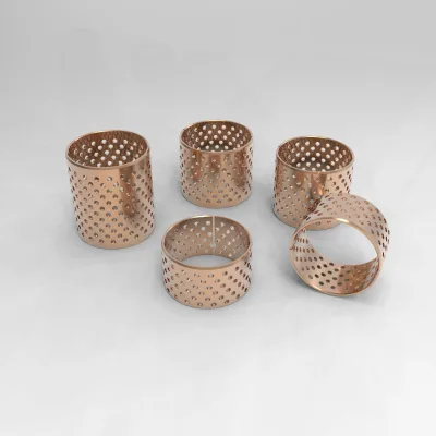 FB092 WB802 CuSn6.5 CuSn8 Material Oilless Self Lubrication Copper Brass Bronze Wrapped Sliding Bushing