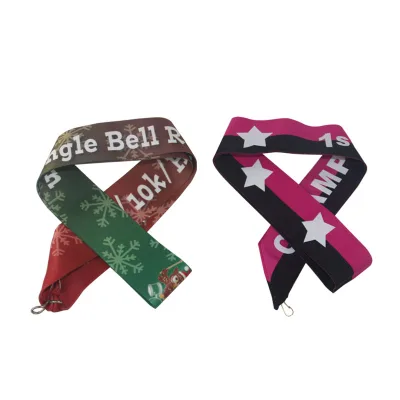 Wholesale Custom Loqo Sublimation Printed Polyester Medal Ribbon for Sports MarathonAwards at Factory Price