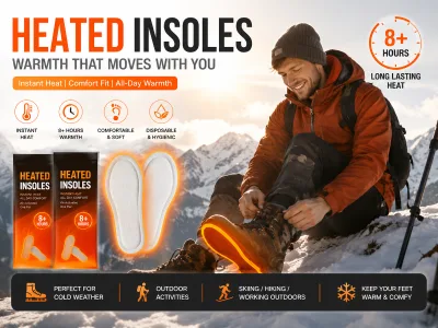 Self Heating Foot Warmer Insoles Long Lasting Warmth Winter Outdoor OEM ODM Wholesale Manufacturer Factory