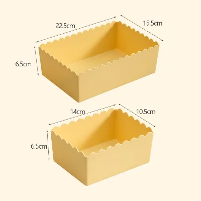 Desktop storage box, office plastic storage container, household miscellaneous items storage basket, snack storage box