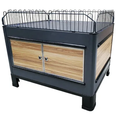 Hot Sale Wooden Metallic Promotion Display Stand For Supermarket