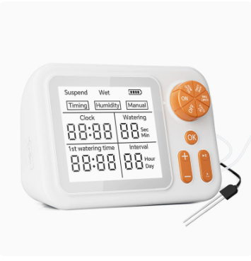 Anti-Siphon Automatic Large LCD Screen Humidity Sensor Timing Drip Irrigation System Household Indoor Potted Water Timer
