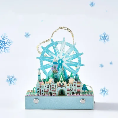 Creative Dream Ferris Wheel 3D Three-dimensional Note Decoration Landscape Architecture Model Valentine's Day Gift