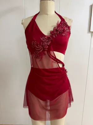 Professional Modern Dance Costume for Girls Contemporary Lyrical Dress for Ballet Performance and Competition Wear