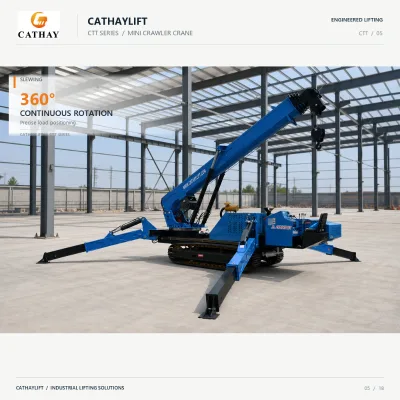 Smooth Running Variable Speed Spider Crane Powerful Self-propelled Mini Hydraulic Lifting Equipment