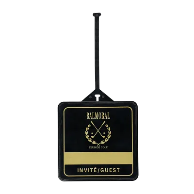 Factory Custom Made Plastic Loop Strap Hard Plastic Luggage Tag With Colorful Logo