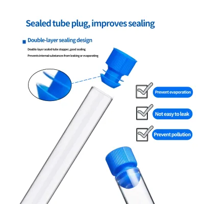 HBY DF012 Medical Consumables 12*100mm Plastic Round Bottom for Tubes with Push Cap Laboratory PS Transparent Culture Tubes