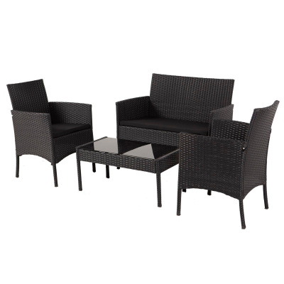 Outdoor Rattan Set Patio Balcony Garden Set UV Resistance Rattan Backyard Set
