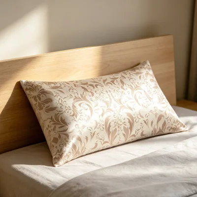 Standard Satin Custom Printed Silk Pillowcase Silk Pillow case Silk Pillow  Private Custom Anti Static Moisturizing
