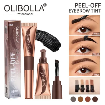 Natural Waterproof Eyebrow Gel Dyeing Liquid Semi-Permanent Lasting Styling Not Fade Eyebrow Dye Cream