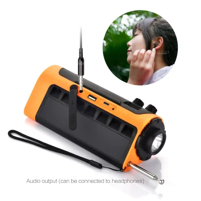 Emergency Radio,Flash Light / Flashlight,Portable,Waterproof,Solar Panel