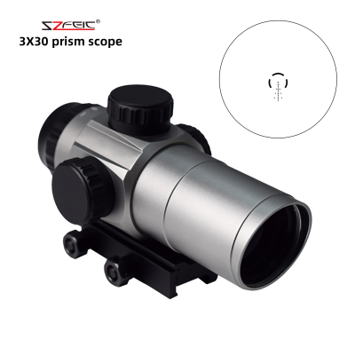 3x Fixed Magnification High Definition Hunting Scopes Red and Green Power Illumination Etched Scopes for Hunting