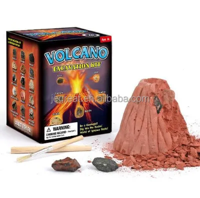 Digging Fossil Kit Model Toys Educational Volcano Science Kit for Kids