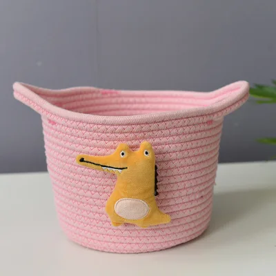 Organizing for Bedroom Bathroom Home Storage Small Soft Woven Storage Basket Rope Basket