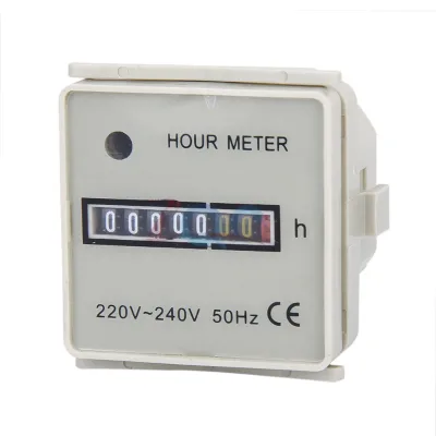 Industrial Hour Meter AC 220 -240V 50Hz Timer Counter AC Hourmeter Timing Gauge New