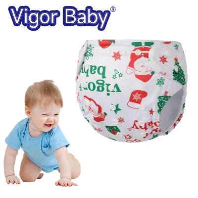 Hot Sell Baby Summer Breathable Diapers Baby Washable Cute Diapers Baby Pure Cotton Cartoon Diapers
