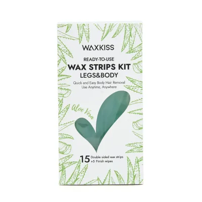 Customize Package Depilatory Wax Strips Aloe Rose Hair Removal Wax Strips Kit for Face Body