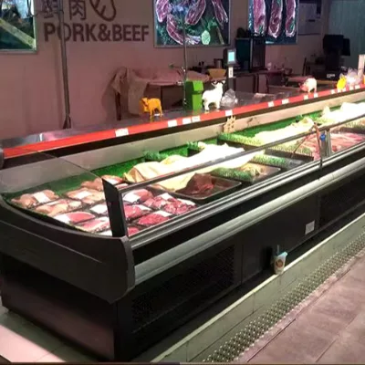 Top Quality Hot Sale Fresh Meat Showcase for Fresh Meat with Curve